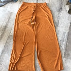 Zara Wide Leg Ribbed Pants